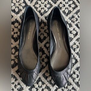 Antonio Melani Elegant Black Flats